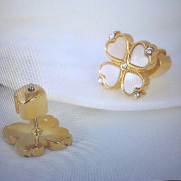 KATE SPADE Legacy Logo Demi Flare Earrings NEW - Picture 3 of 11